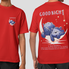 Camiseta Básica Good Night Bear Moon