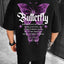 Camiseta Básica Unissex Purple Butterfly Borboleta