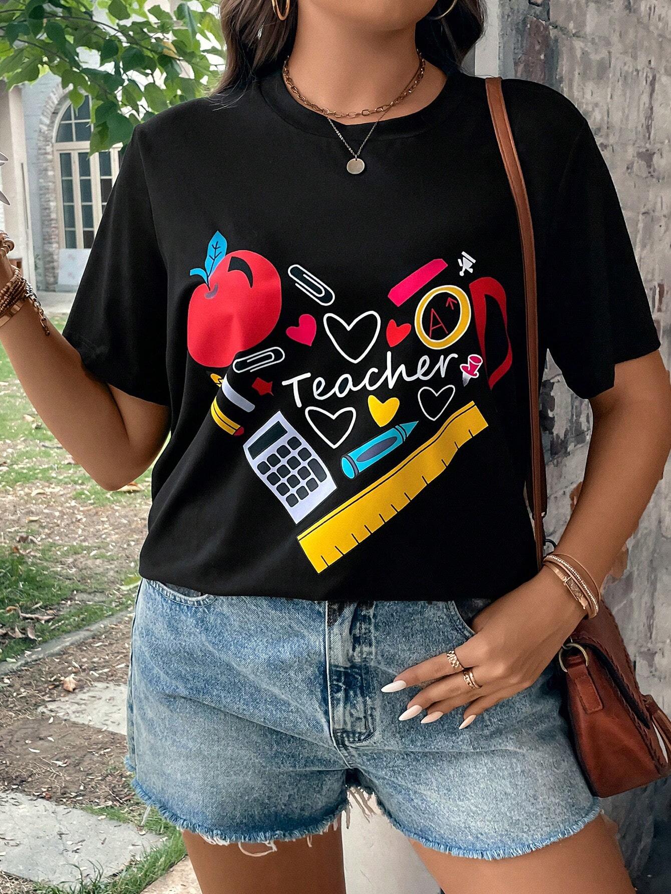 Camiseta Básica Feminina Teacher's Day Professora