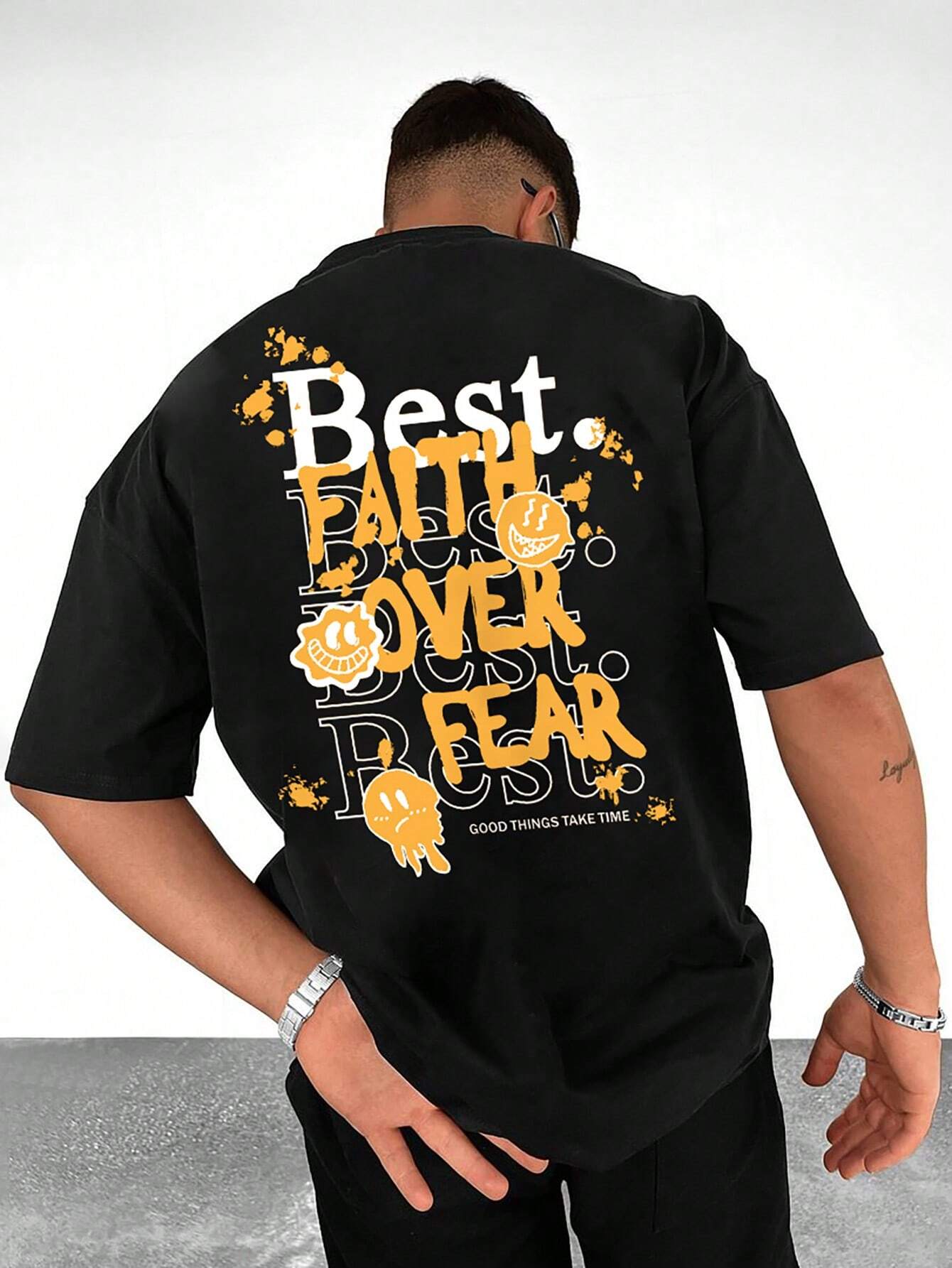 Camiseta Básica Unissex Best Faith Over Fear