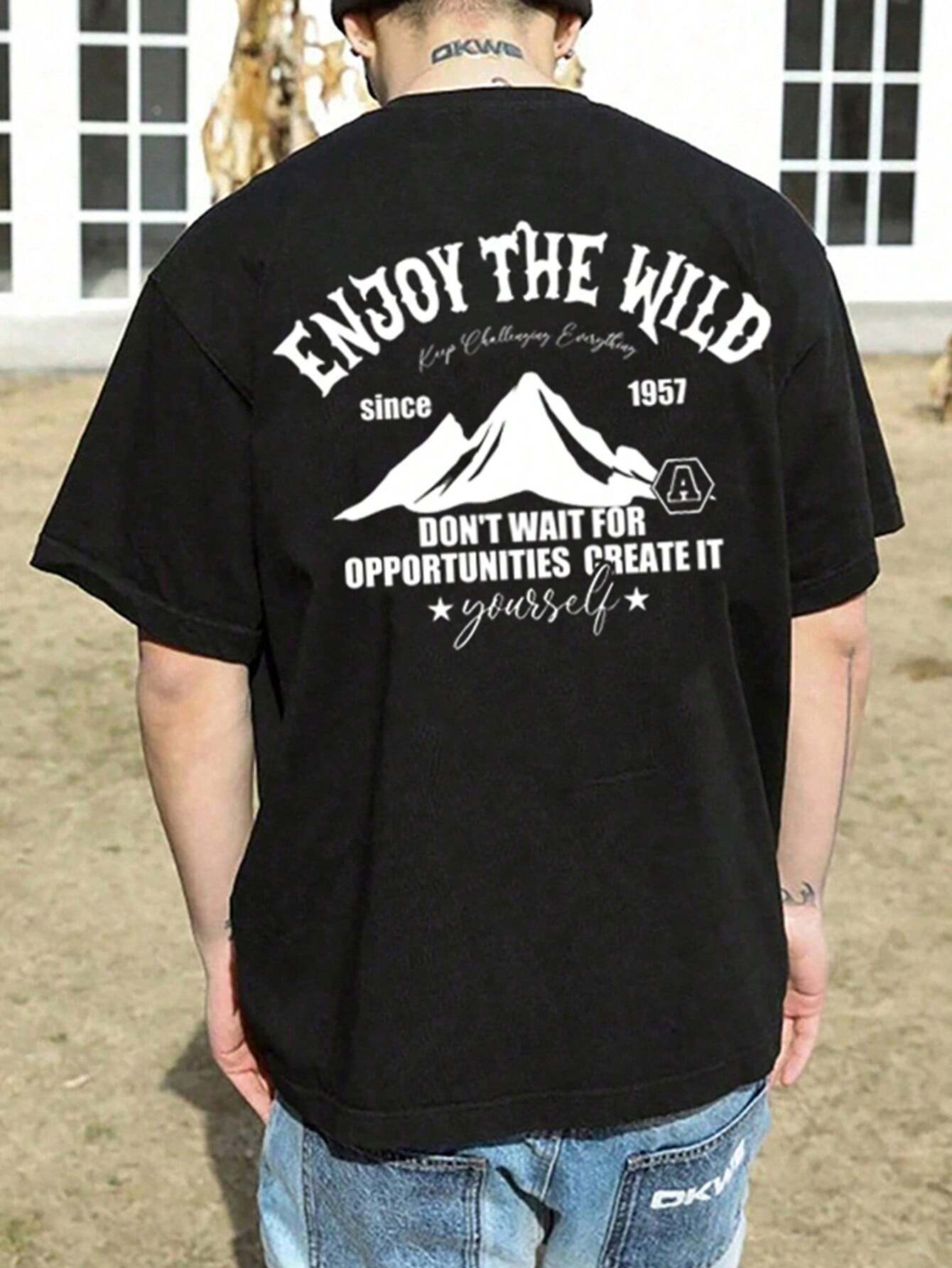 Camiseta Básica Unissex Enjoy The Wild Montanha