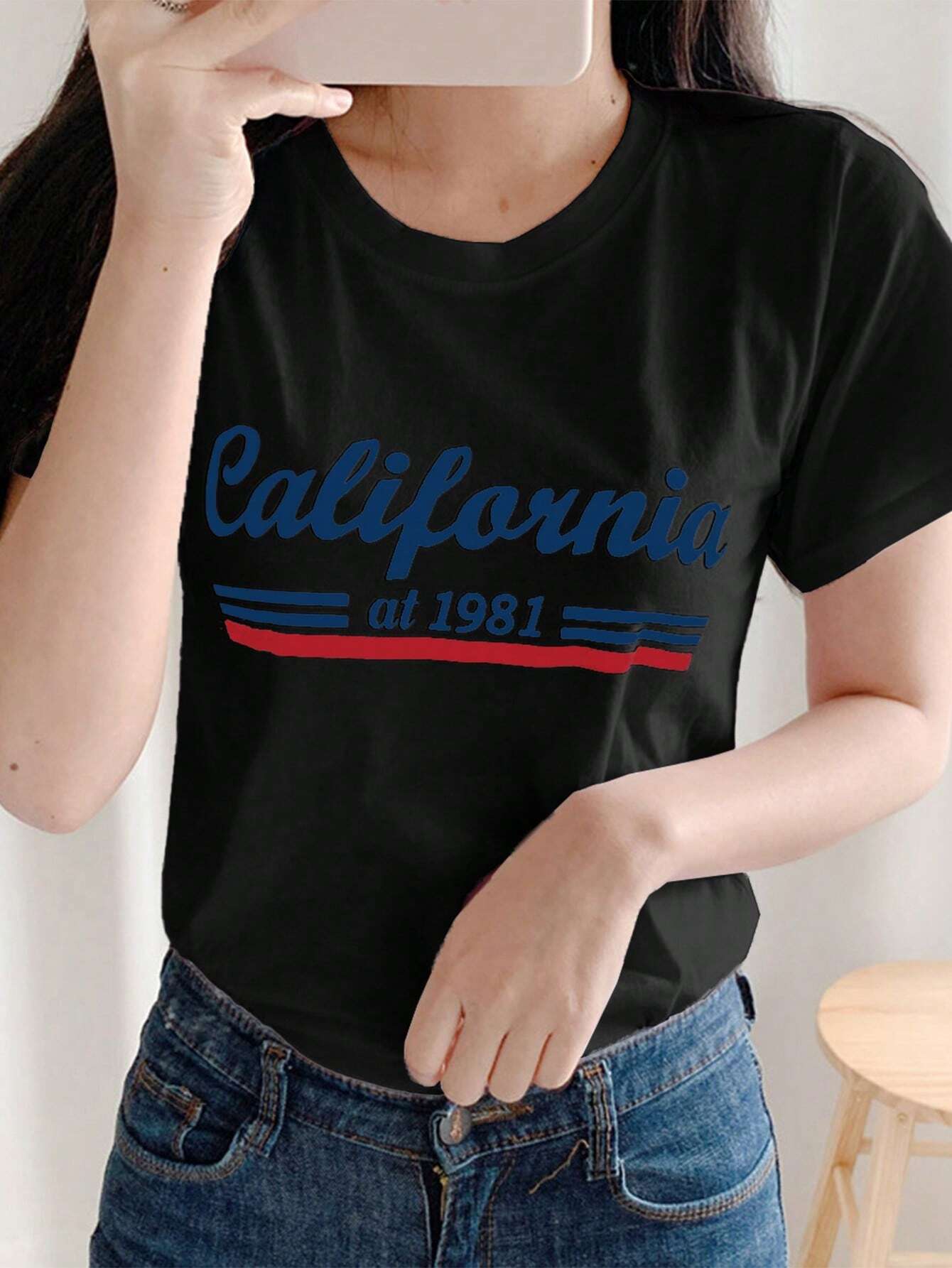 Camiseta Básica Feminina California At 1981