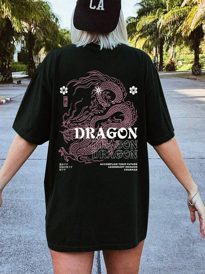 Camiseta Básica Feminina Dragon Dance Legendary
