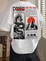 Camiseta Básica Unissex Dragon Lead The Trend Japão