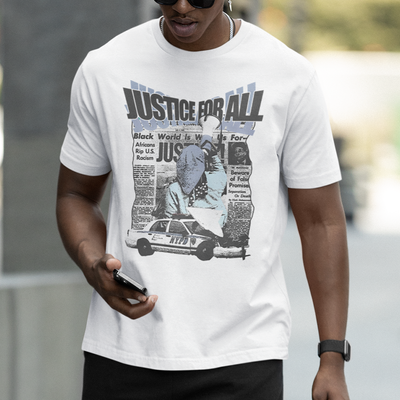 Camiseta Básica Unissex Justice for all