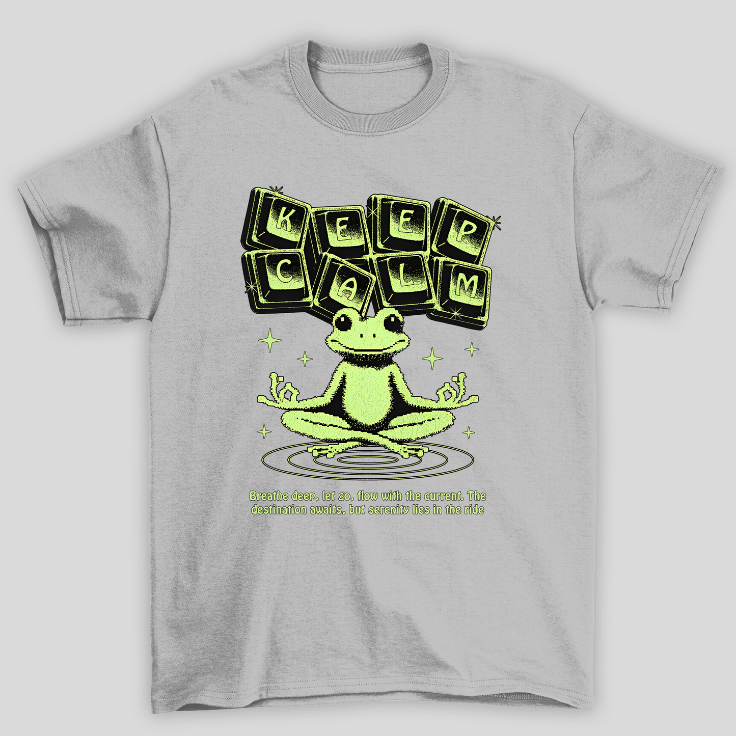 Camiseta Básica Unissex Keep Calm Frog Sapo