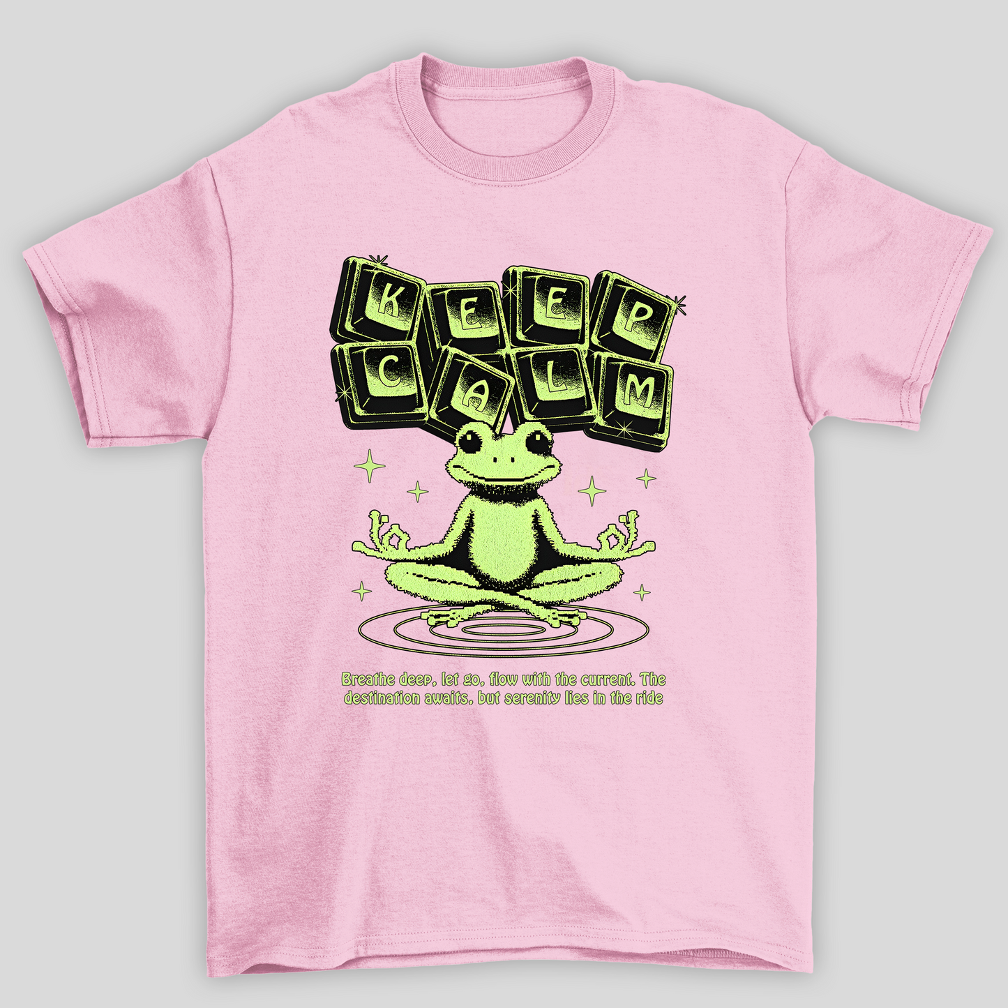 Camiseta Básica Unissex Keep Calm Frog Sapo