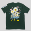 Camiseta Feminina Flor Happy Feliz Flower costas -verde