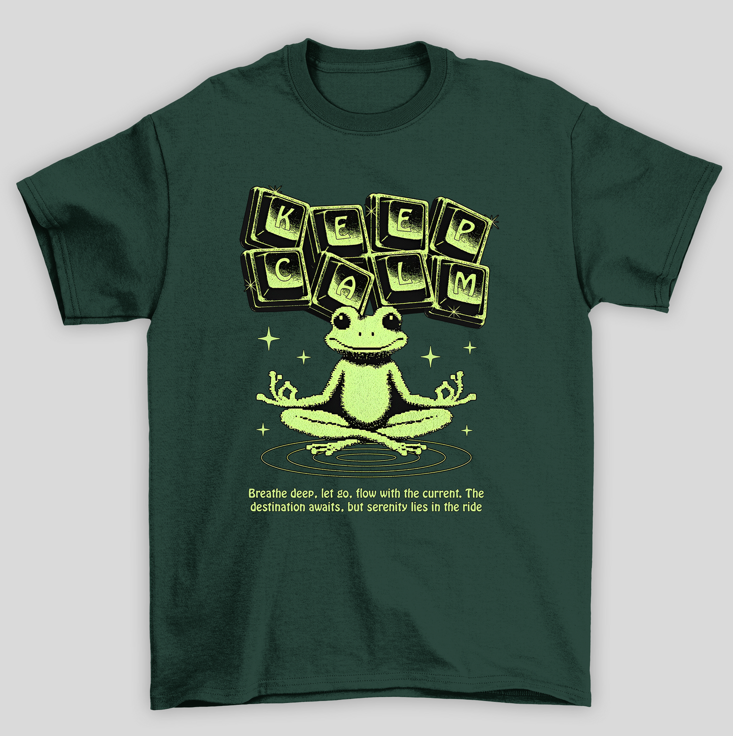 Camiseta Básica Unissex Keep Calm Frog Sapo