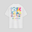 Camiseta Oversized Youth Print Graphic Colorful Artisan Perfun - branco