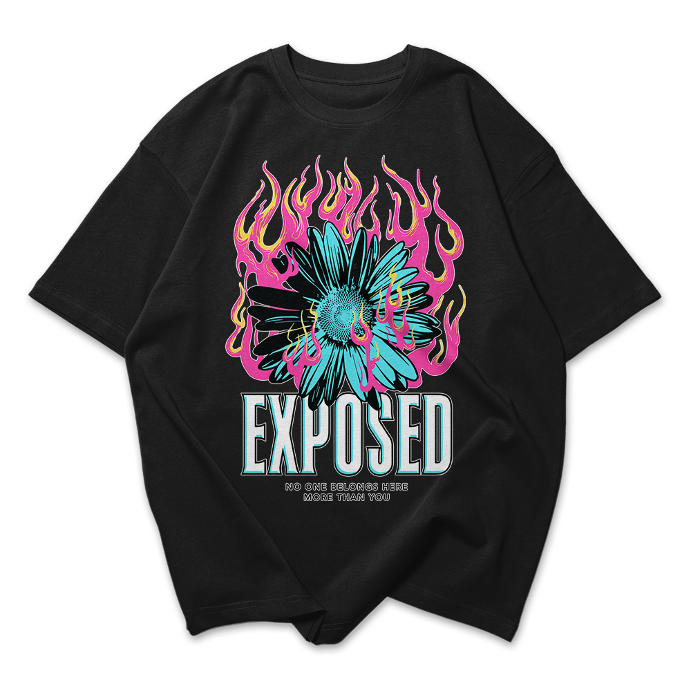 Camiseta Oversized Exposed Flower