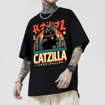 Camiseta Oversized Catzilla