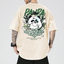 Camiseta Oversized Panda Never Give Up