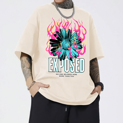 Camiseta Oversized Exposed Flower