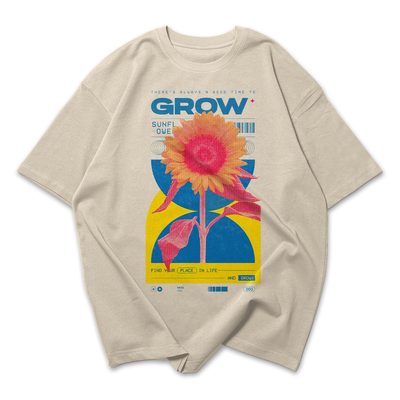 Camiseta Oversized Grow Sunflower