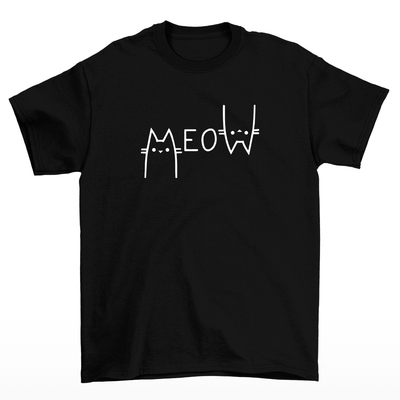 Camiseta Básica Unissex Meow Fashion Cat