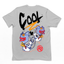 Camiseta Básica Escrito Cool Street com Grafite Art - Cinza