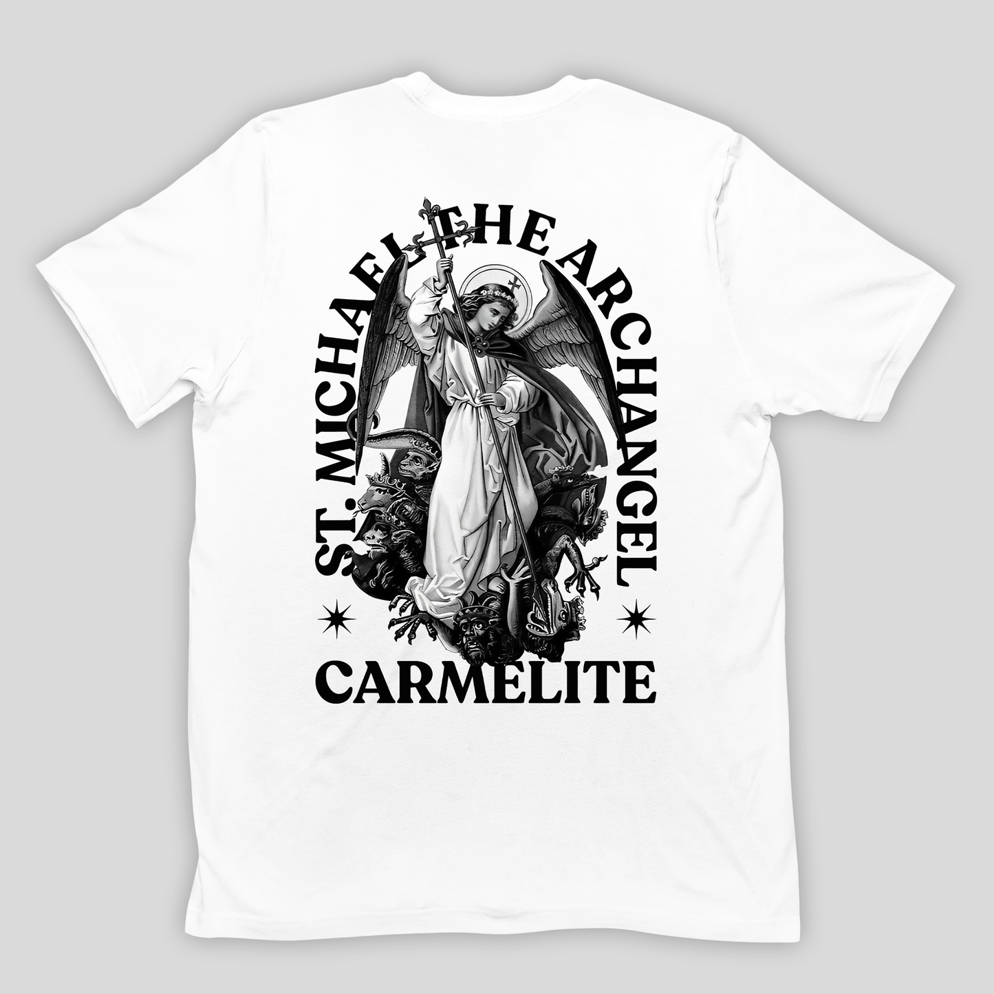 Camiseta Básica Unissex Carmelite archangel