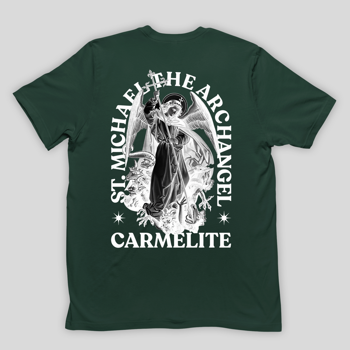 Camiseta Básica Unissex Carmelite archangel