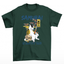 Camiseta Básica Com Estampa Gato Samurai- Verde