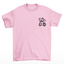 camiseta básica rosa bebê teddy urso fight trust hard