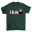 Camiseta Básica Com Estampa sushi Gato- Verde