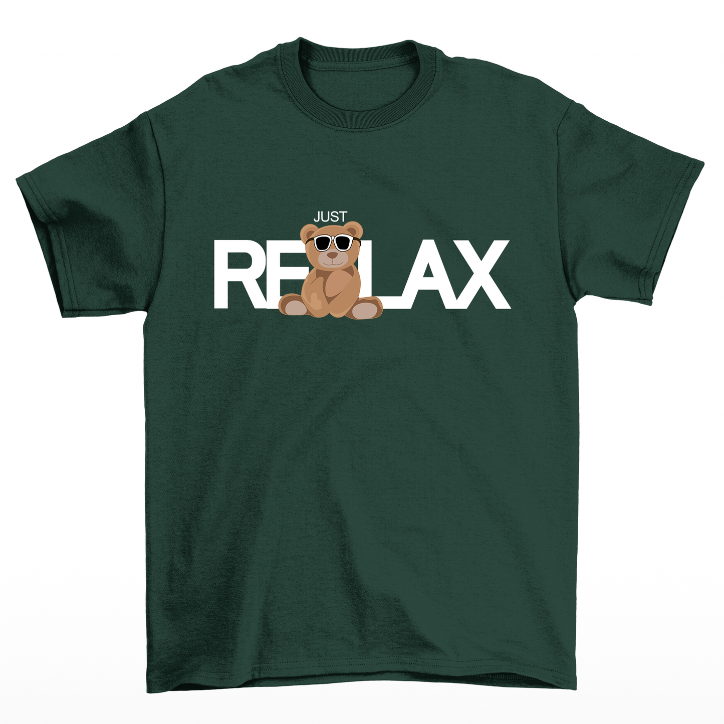 camiseta básica verde Teddy Bear Relax