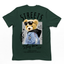 Camiseta Básica com estampa de urso streetwear Verde