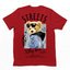 Camiseta Básica com estampa de urso streetwear Vermelho