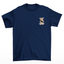 camiseta basica azul marinho estampa de urso always sunny