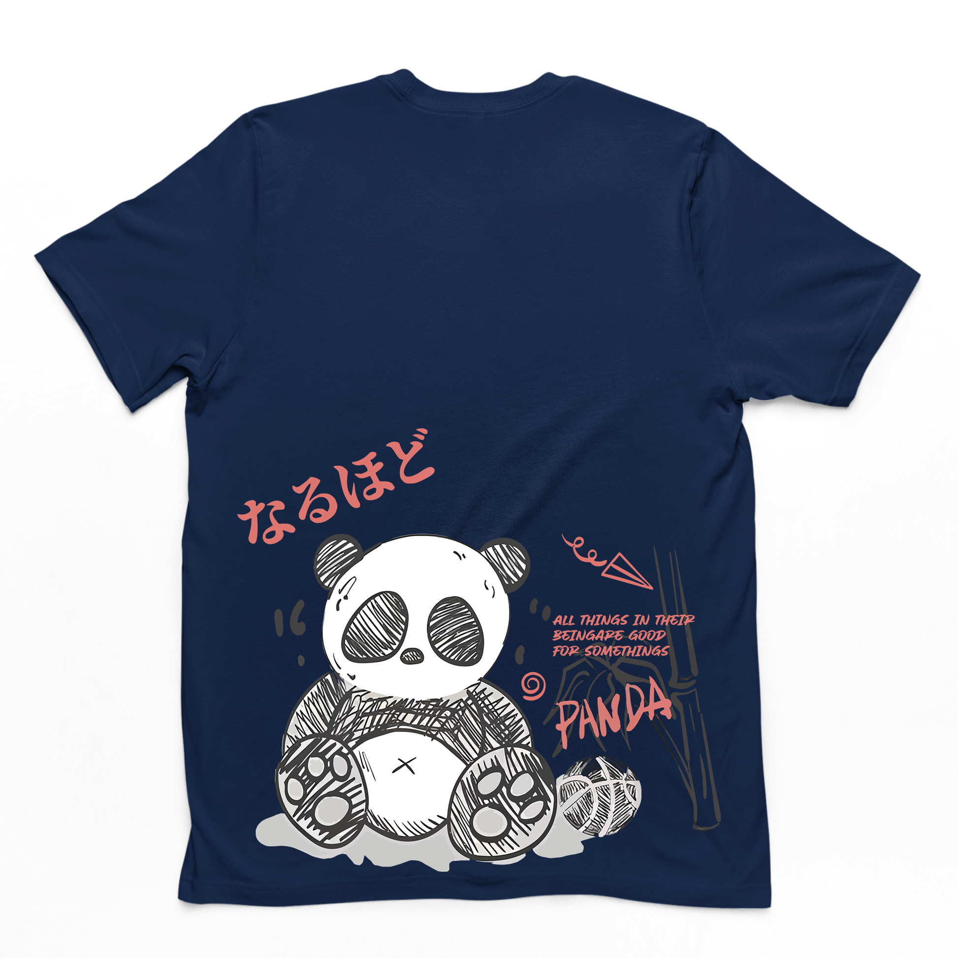 Camiseta Básica Com Estampa Panda Terror