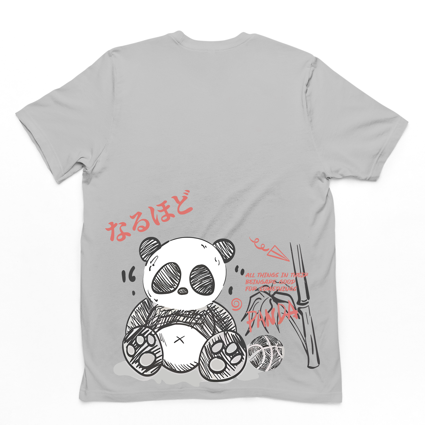 Camiseta Básica Com Estampa Panda Terror