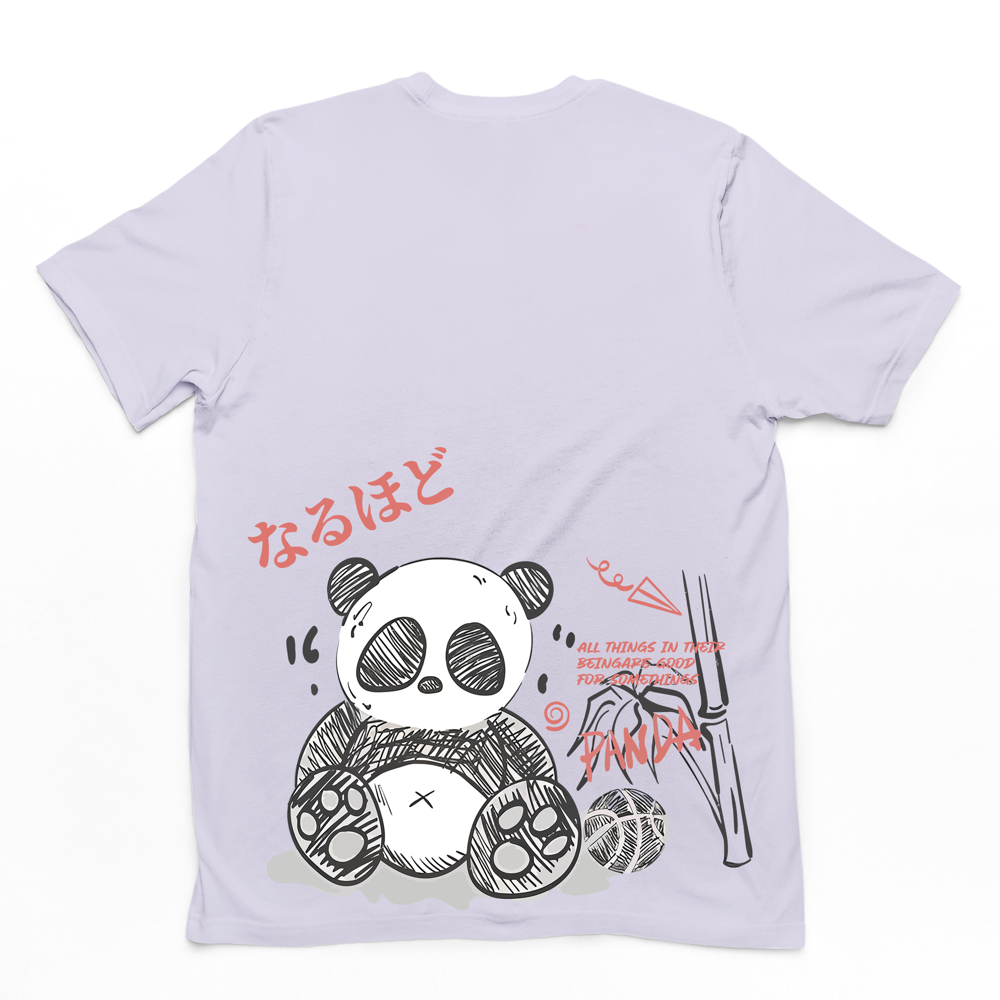 Camiseta Básica Com Estampa Panda Terror