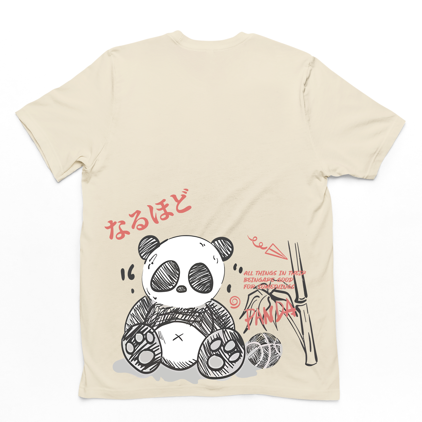 Camiseta Básica Com Estampa Panda Terror