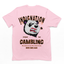 Camiseta rosa Básica Com Estampa Panda Nervoso 