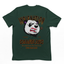 Camiseta Básica Com Estampa Panda Nervoso Camiseta verde