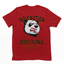 Camiseta vermelha Básica Com Estampa Panda Nervoso 