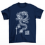 Camiseta Básica Japanese Dragon - Azul Marinho