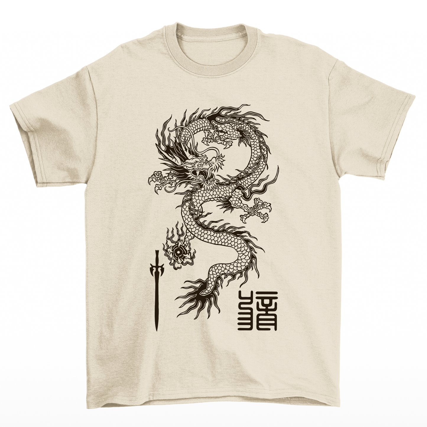 Camiseta Básica Japanese Dragon - Pérola