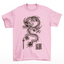 Camiseta Básica Japanese Dragon - Rosa Bebê