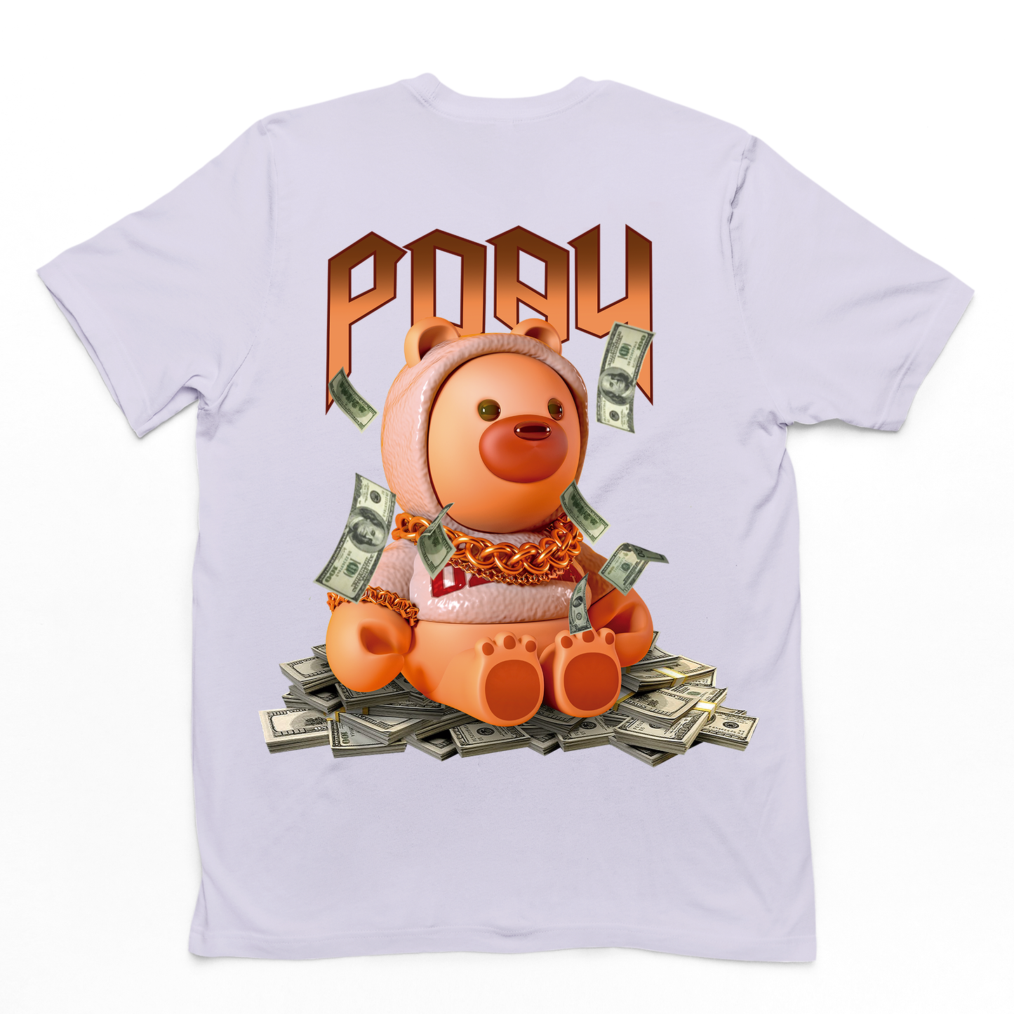 camiseta basica branca estampa de pay day