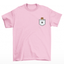 Camiseta rosa com ursinho fofo de bolso