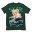 Camiseta Básica Urso no Skate com Estilo Street - Verde