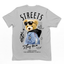 Camiseta Básica com estampa de urso streetwear Cinza