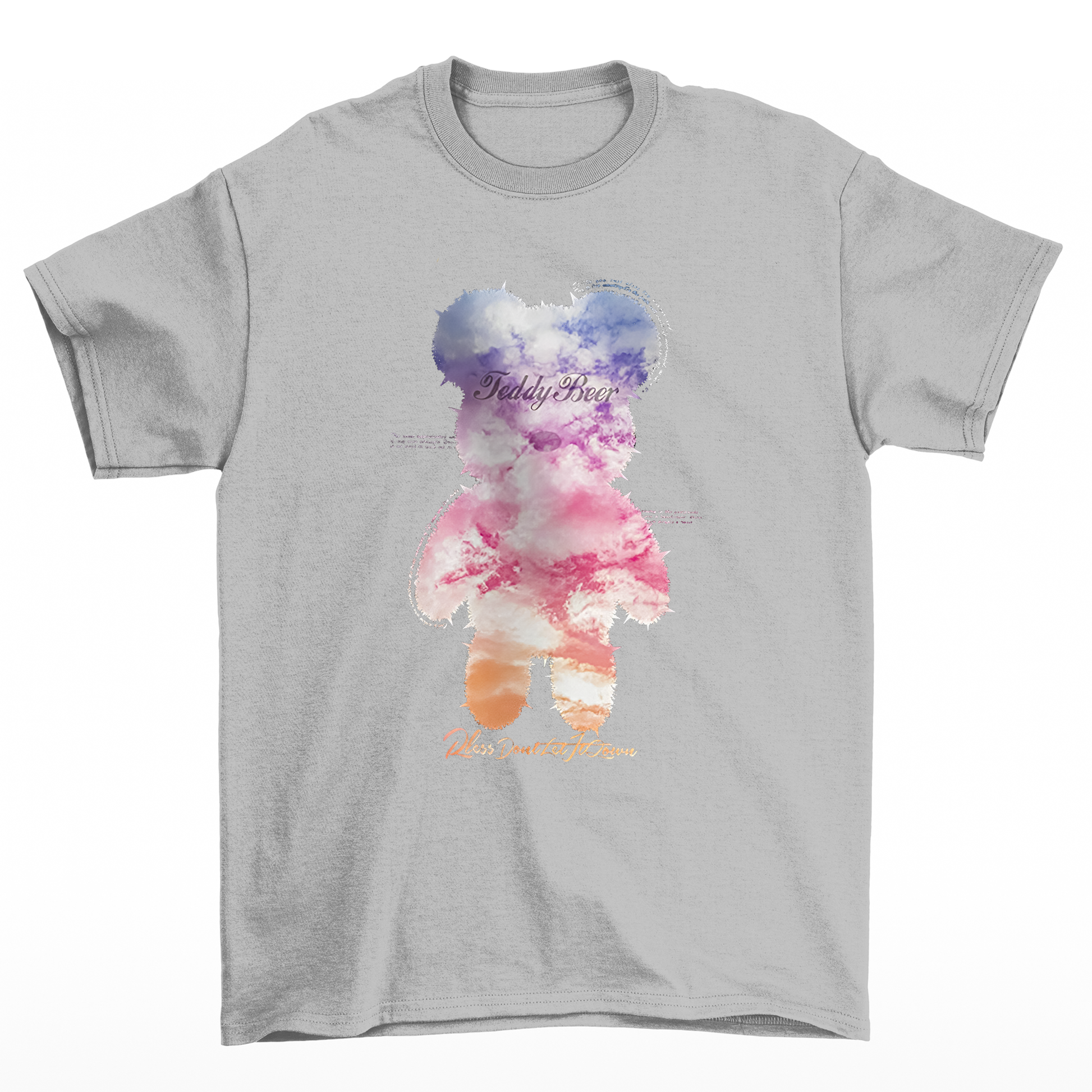 Camiseta Basica estampada Teddy Bear Color - Cinza