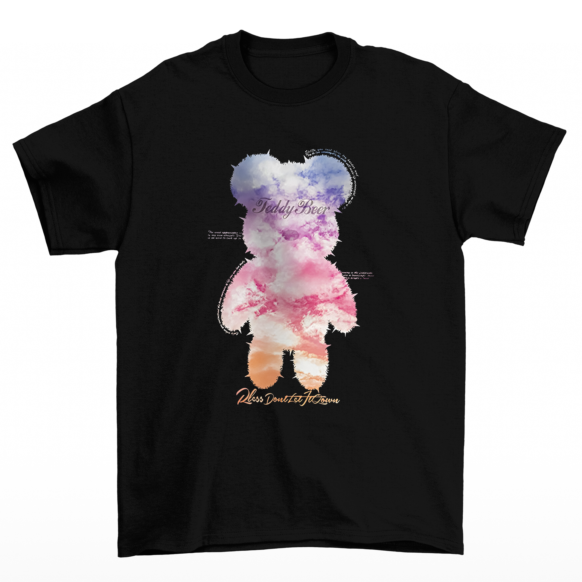 Camiseta Basica estampada Teddy Bear Color - Preto