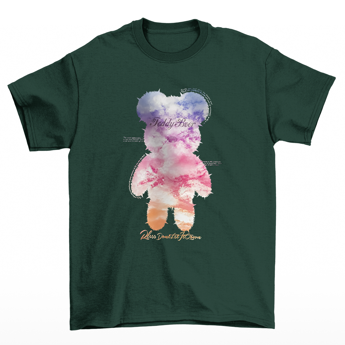 Camiseta Basica estampada Teddy Bear Color - Verde