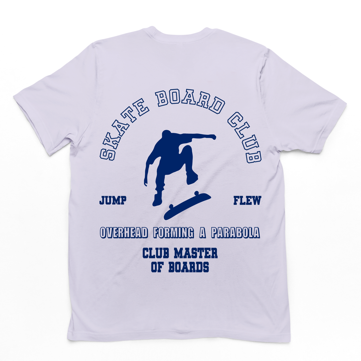 Camiseta Básica Unissex Com Estampa Manobra De Skate- Lilás