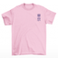 Camiseta streetwear básica rosa frente estampa de dragão oriental japones chines Tokyo