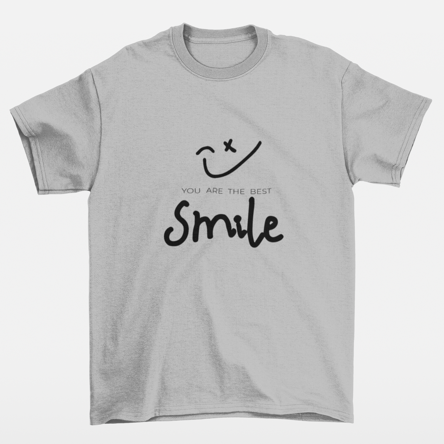 Camiseta Básica Best Smile - cinza